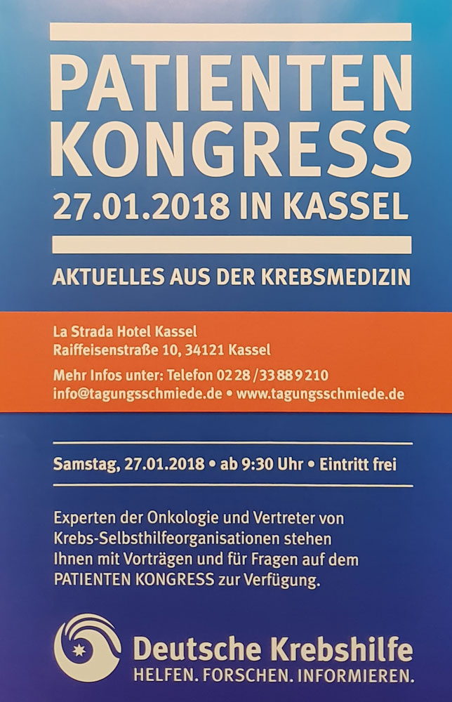 2018 Vorankündigung Patientenkongress Kassel