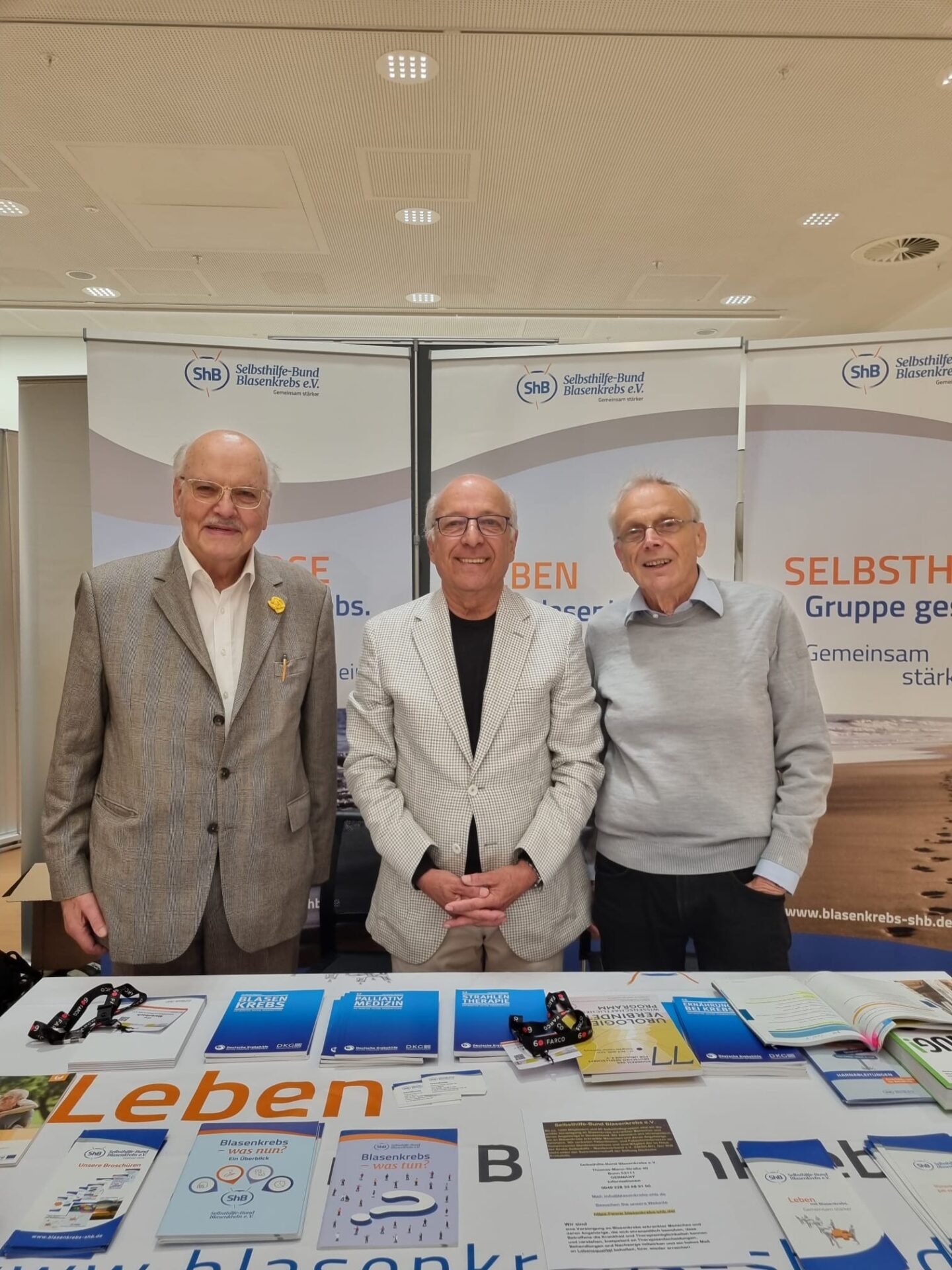 Alfred Marenbach, Dr. Edmond Schiek-Kunz, Klaus Schuhmacher vom ShB (v.l.n.r.)